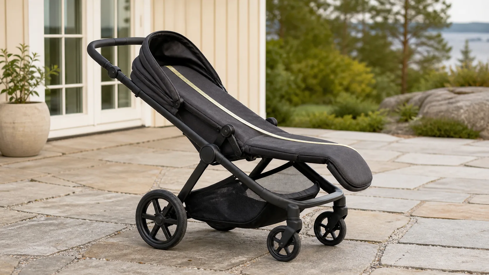 Cybex Balios S Lux klapvogn med sædet lagt tilbage